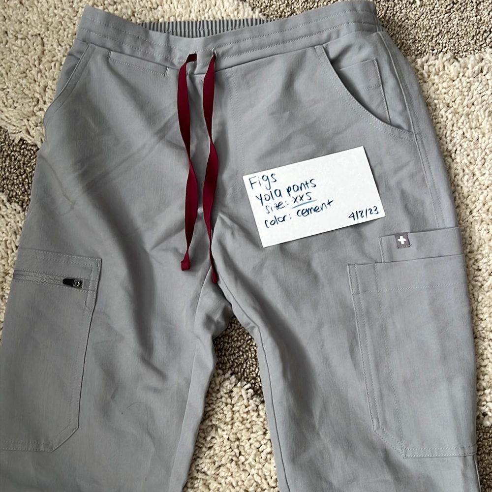 Figs cement yola pants